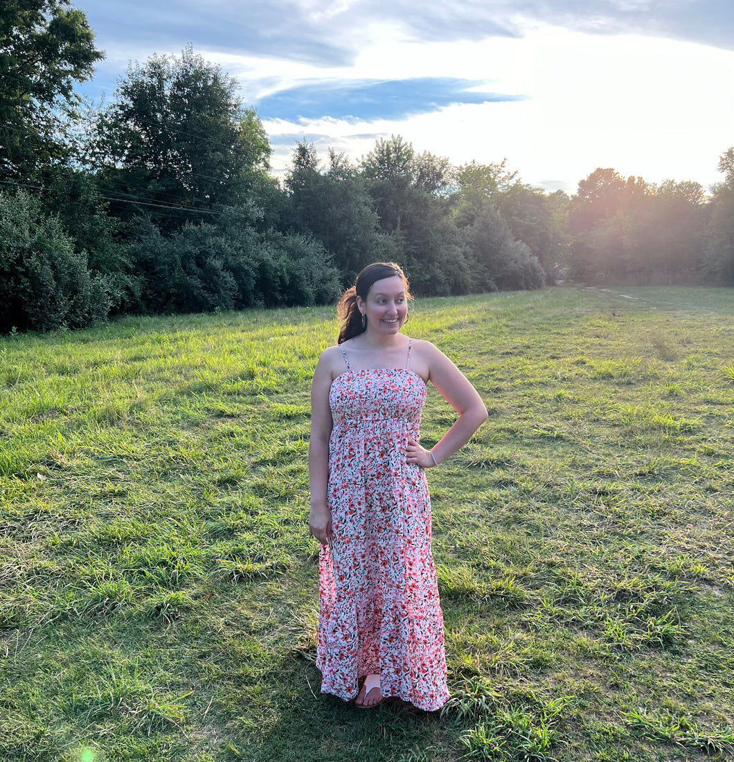 Summer boho floral dress