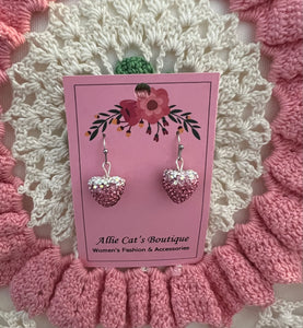 Pink Heart earrings