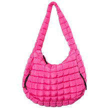 Load image into Gallery viewer, Hot Pink Hobo Tote Bag